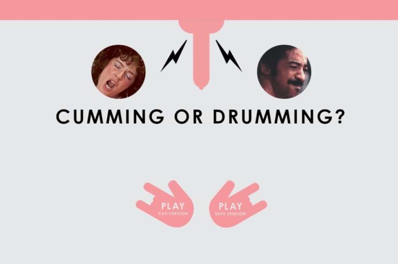 La page d'accueil du jeu Cumming or Drumming