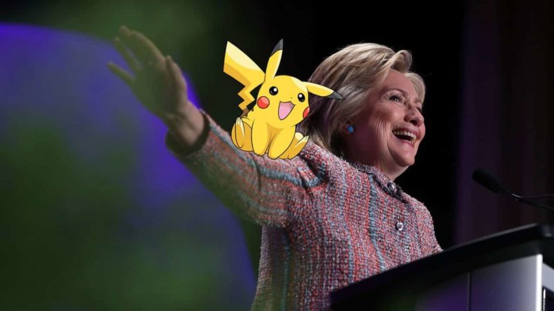 Hilary Clinton et pikachu