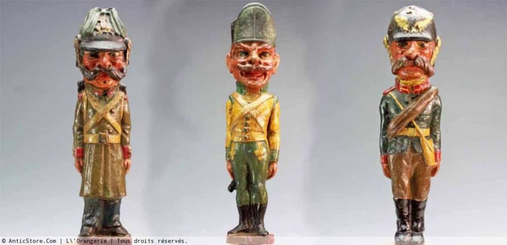 Trois militaires allemands pendant la guerre de 1870