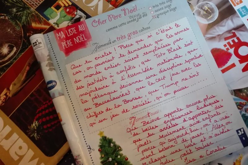 La lettre au Père Noël de BEJOUE